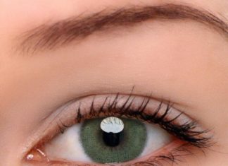 Зеленые цветные линзы