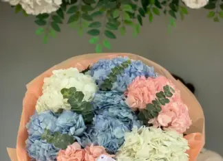 Букеты из гортензии: изысканность и нежность в одном подарке